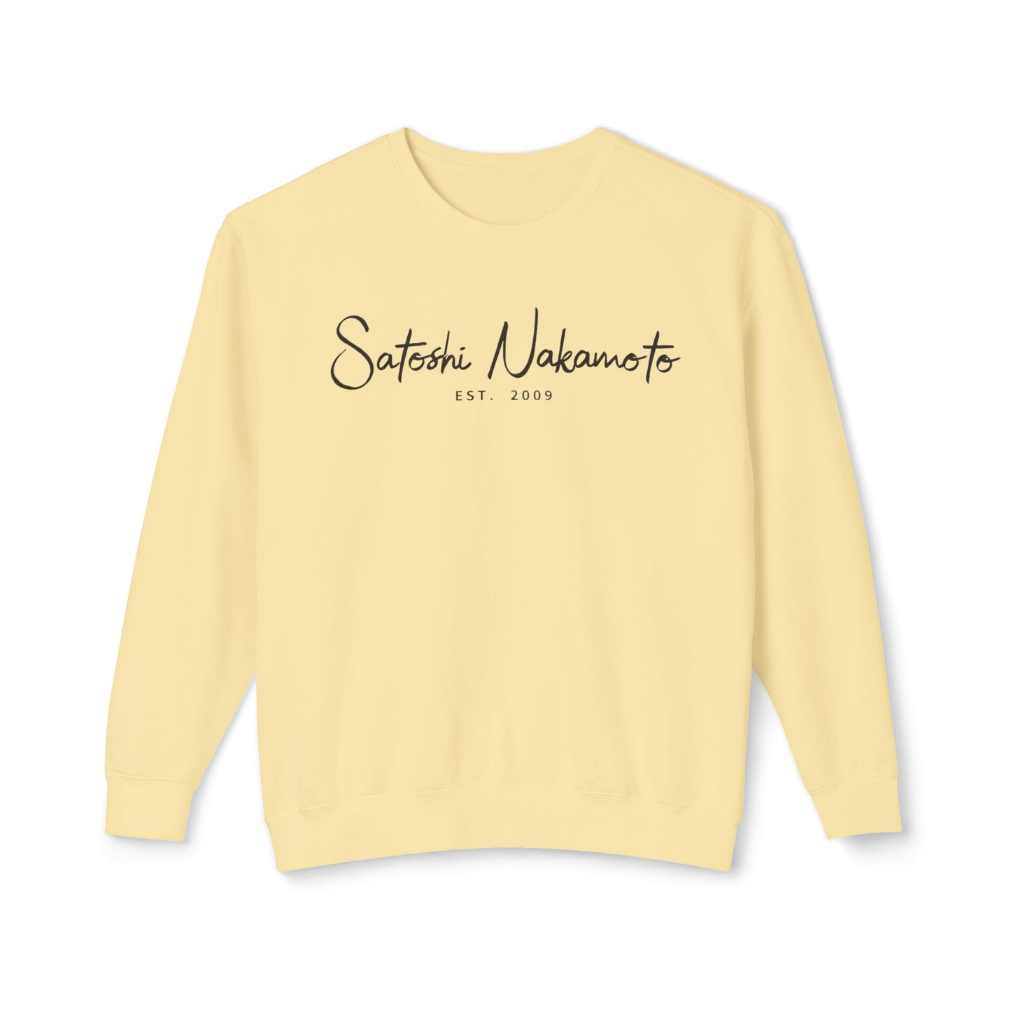 Satoshi Nakamoto Signature Crewneck Sweatshirt