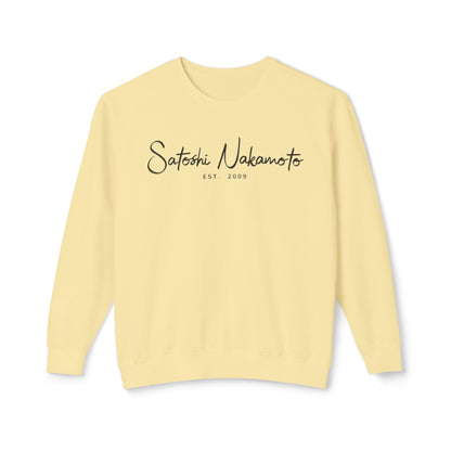 Satoshi Nakamoto Signature Crewneck Sweatshirt