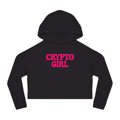 Crypto Girl Cropped Hoodie — Women’s  Sweatshirt