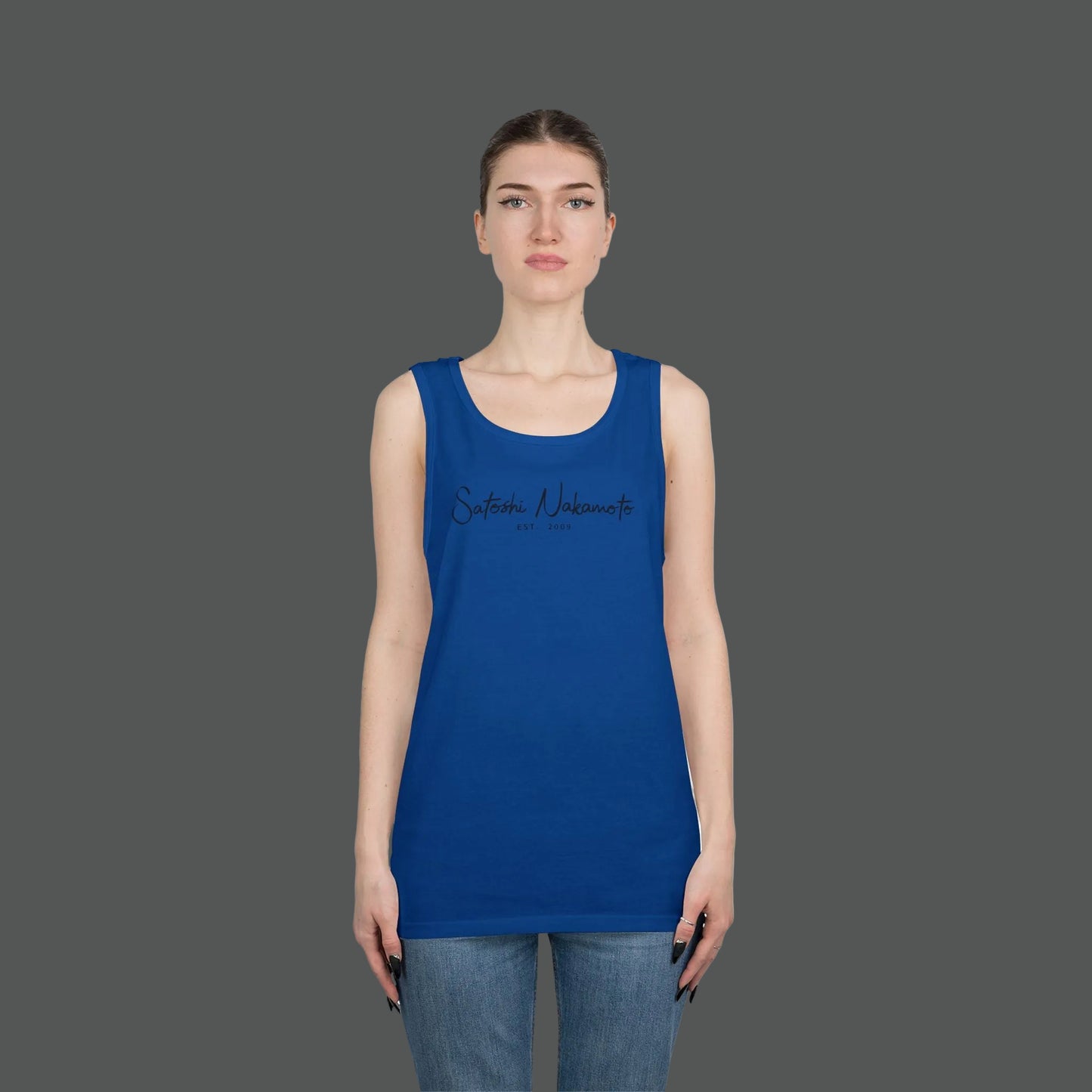 Satoshi Nakamoto Signature Tank Top
