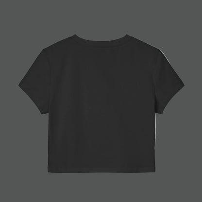 Black t-shirt on a white background