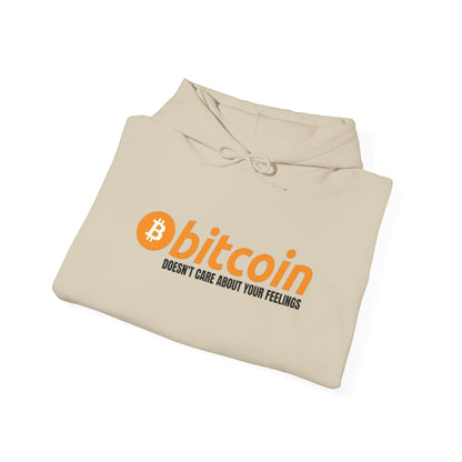 Bitcoin Hoodie – "Bitcoin Doesn’t Care About Your Feelings" Hoodie