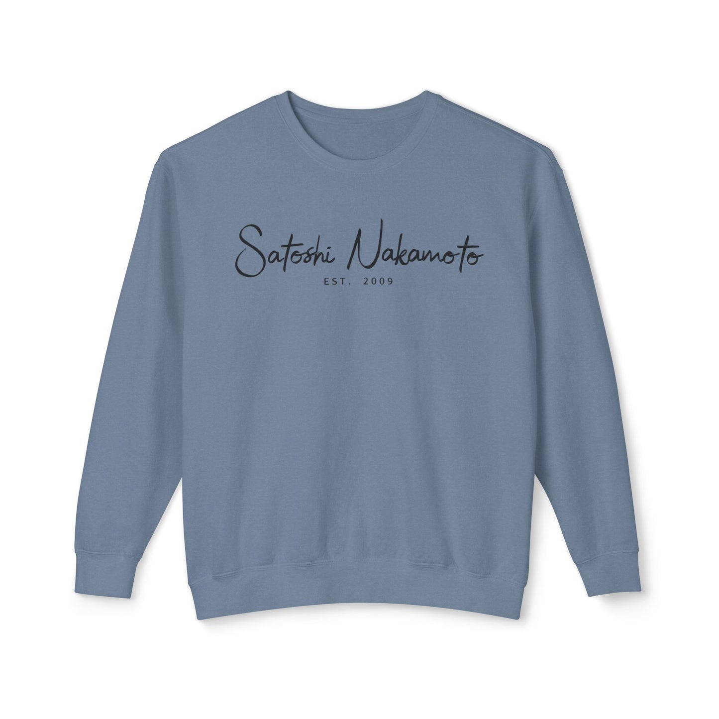 Satoshi Nakamoto Signature Crewneck Sweatshirt