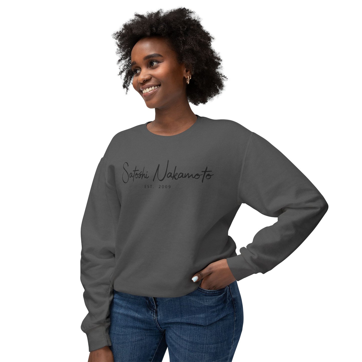 Satoshi Nakamoto Signature Crewneck Sweatshirt