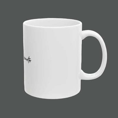 White mug with 'Toronto' printed on a white background