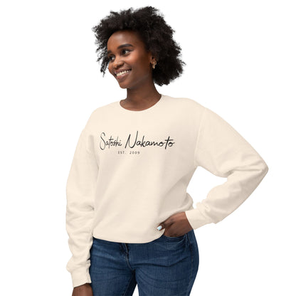 Satoshi Nakamoto Signature Crewneck Sweatshirt