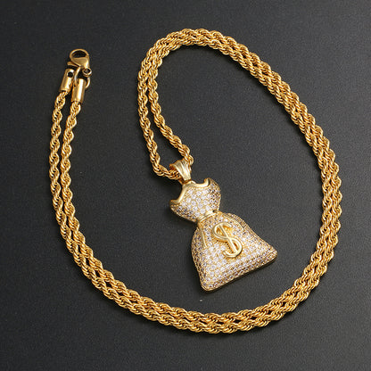 Money bag pendant