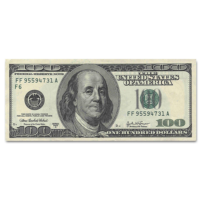 Dollar Bill Canvas