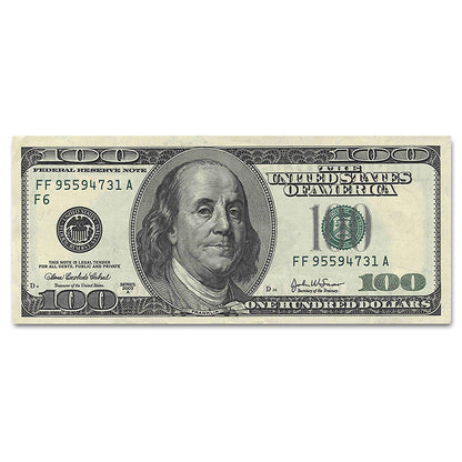 Dollar Bill Canvas