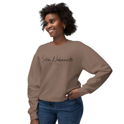 Satoshi Nakamoto Signature Crewneck Sweatshirt