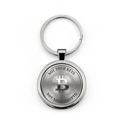 Bitcoin Stainless Steel Keychain