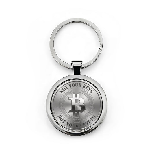 Bitcoin Stainless Steel Keychain