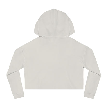 Cropped Hoodie — Red "Bitcoin" Logo Women's Crop Sweatshirt