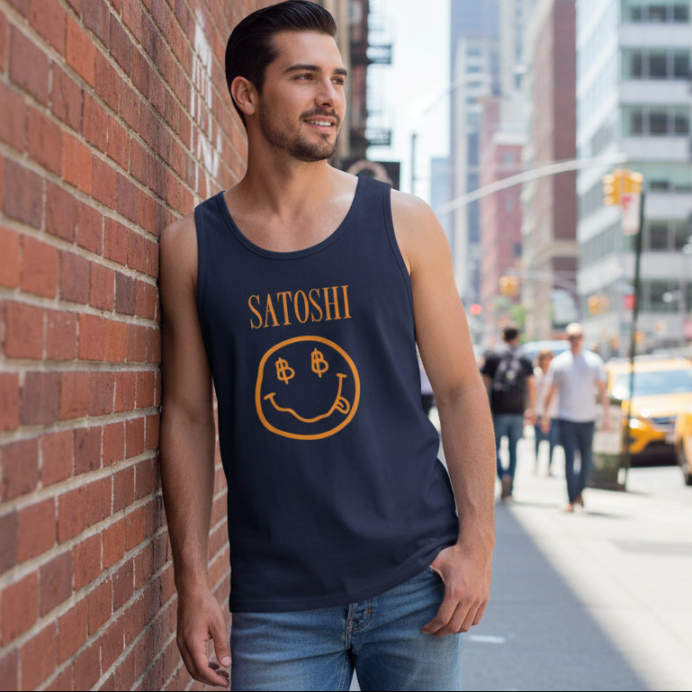 Satoshi Bitcoin Smile Tank Top