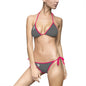 Gray Bitcoin Logo Bikini — Women's Tie-Side Two-Piece Swimsuit
