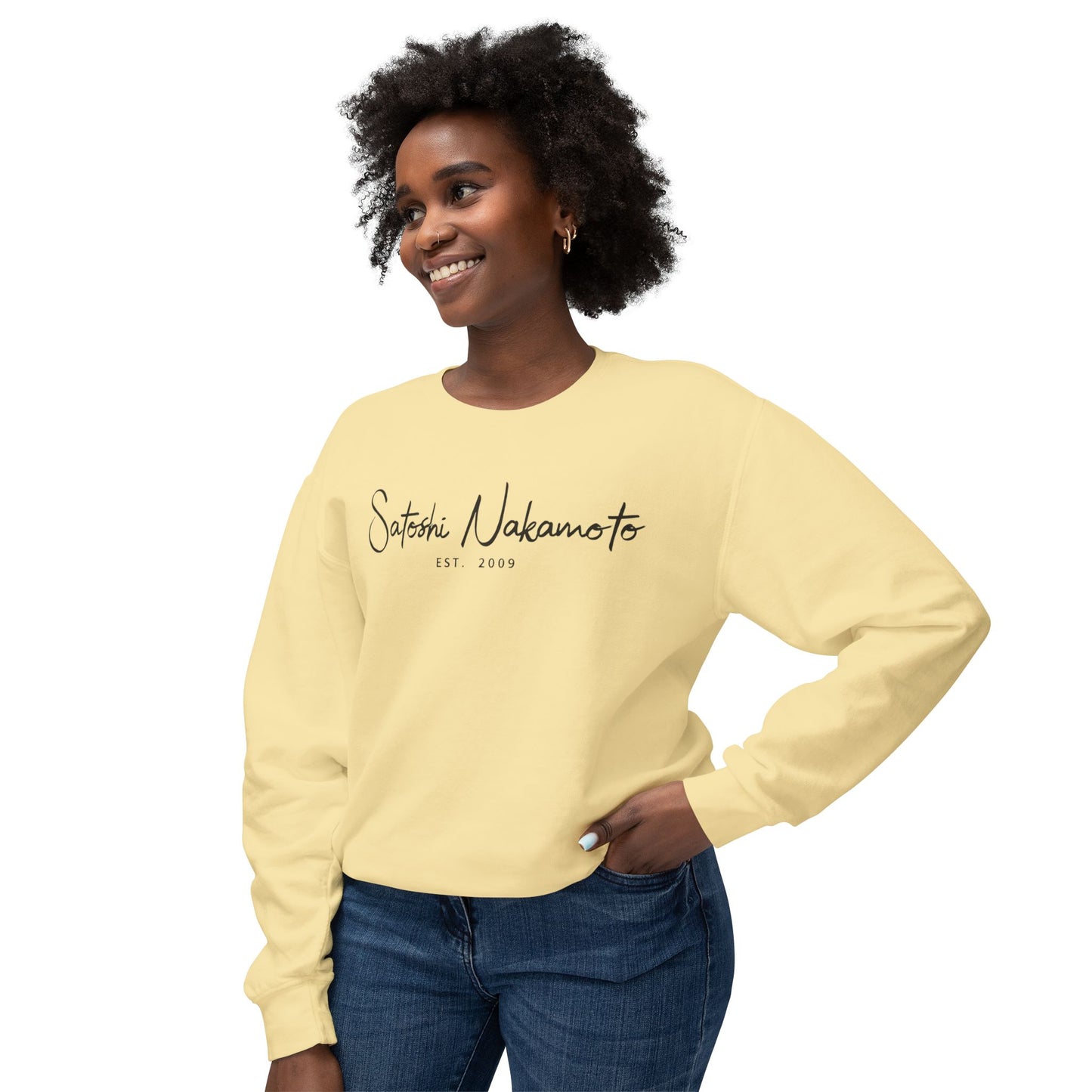 Satoshi Nakamoto Signature Crewneck Sweatshirt