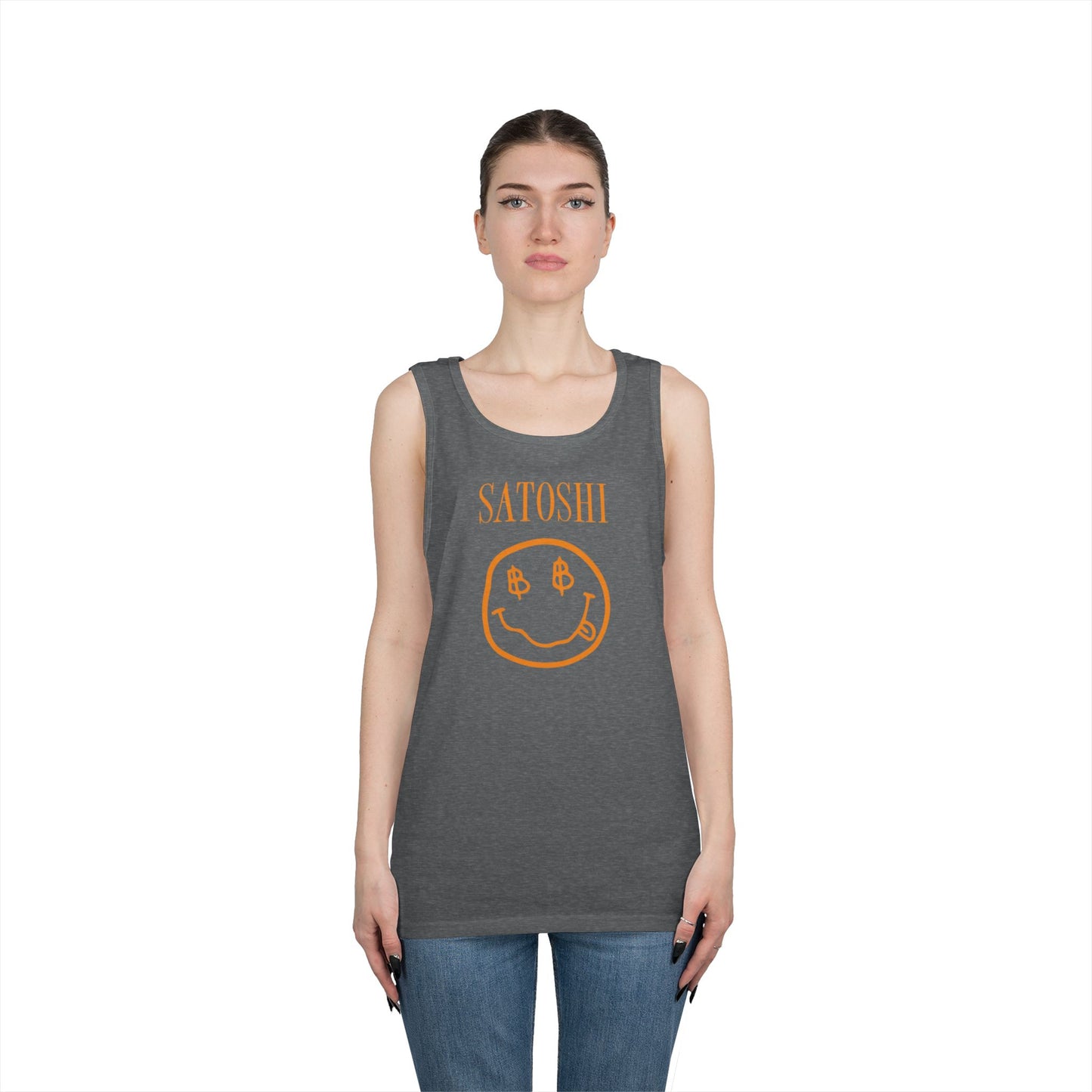 Satoshi Bitcoin Smile Tank Top