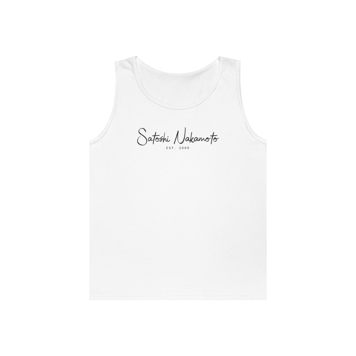 Satoshi Nakamoto Signature Tank Top