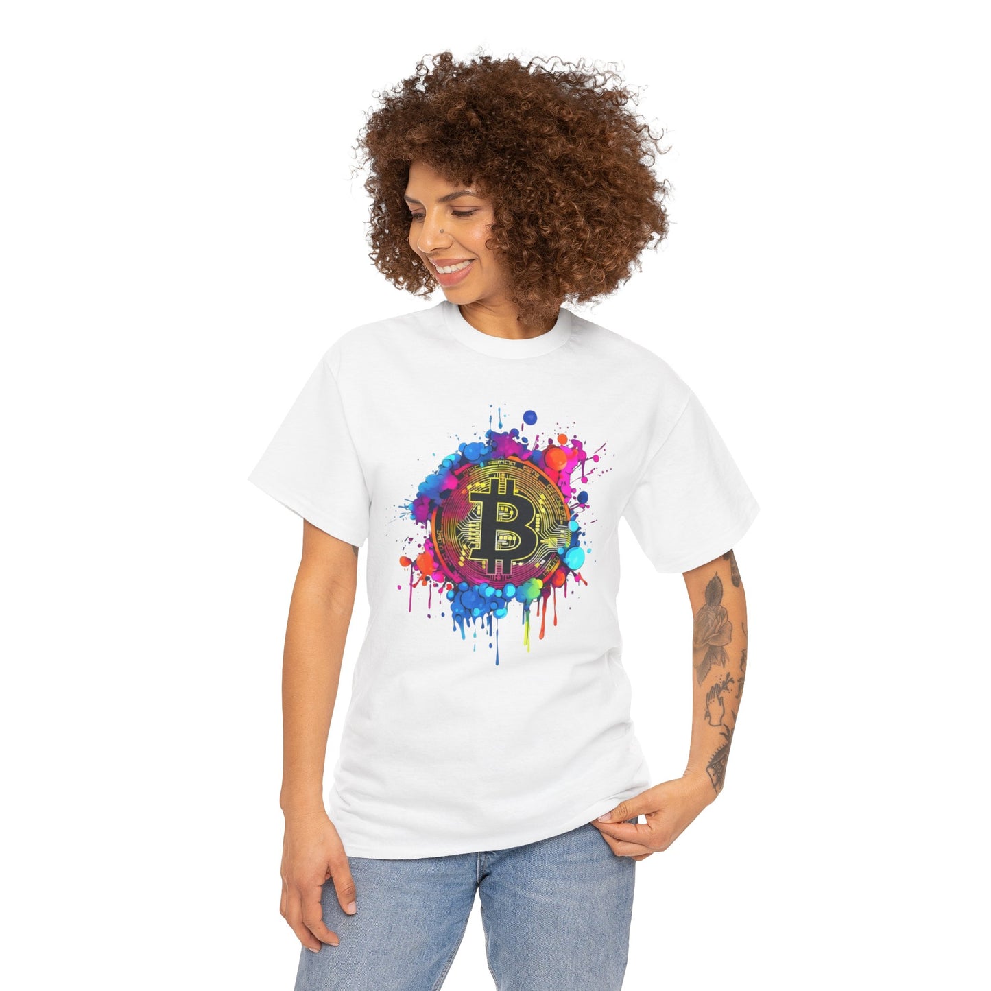 Bitcoin Paint Splash Tee
