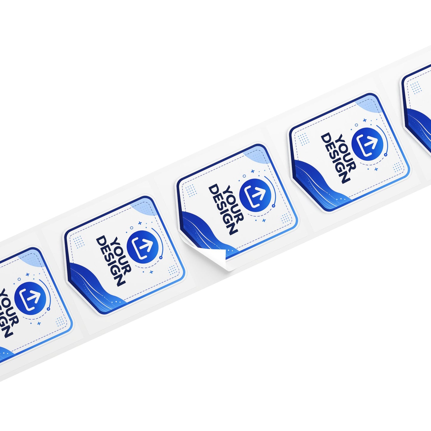Custom Square Sticker Roll — Personalized Label Stickers for Packaging, Branding & Shipping