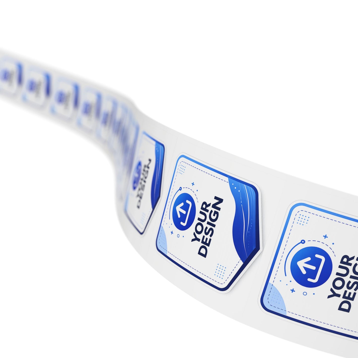 Custom Square Sticker Roll — Personalized Label Stickers for Packaging, Branding & Shipping