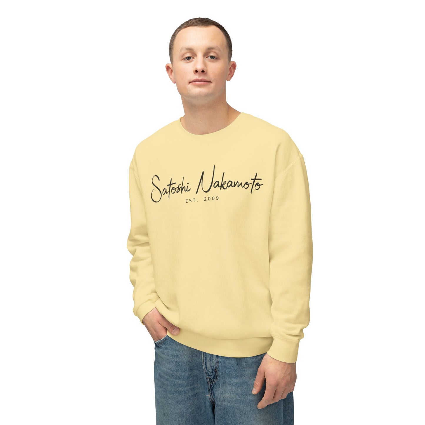 Satoshi Nakamoto Signature Crewneck Sweatshirt
