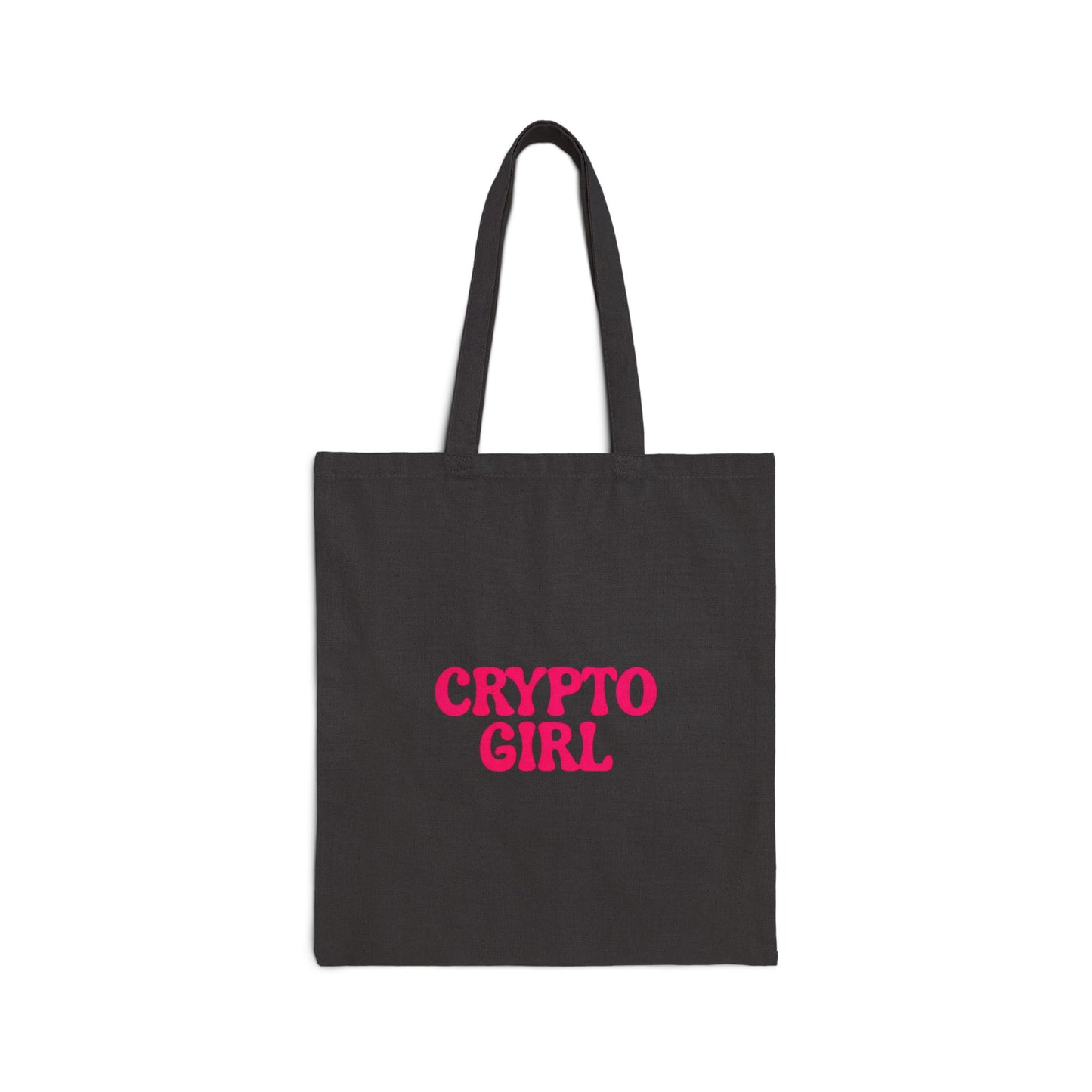 Crypto Girl Tote Bag — Cotton Canvas Tote Bag
