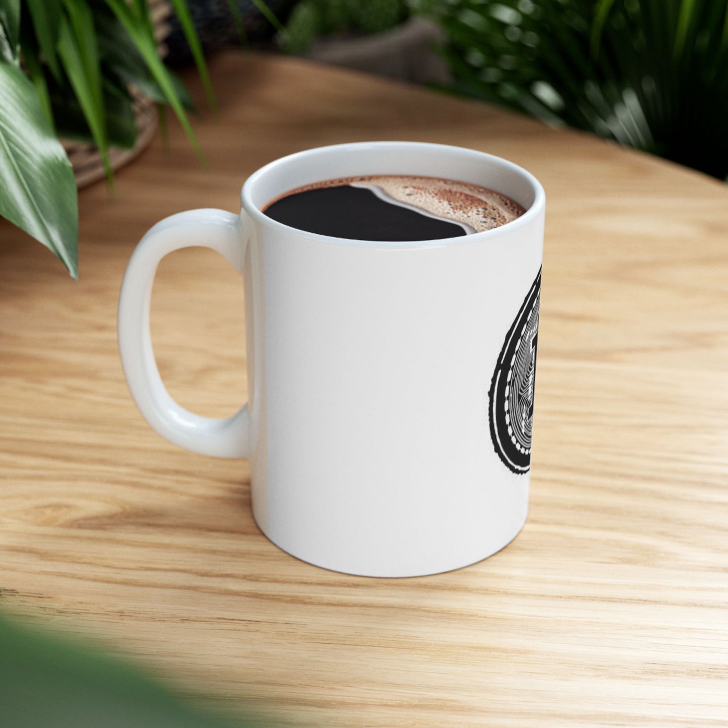 Bitcoin Circuit Board Ceramic Mug - Coffee Cup (11oz & 15oz)