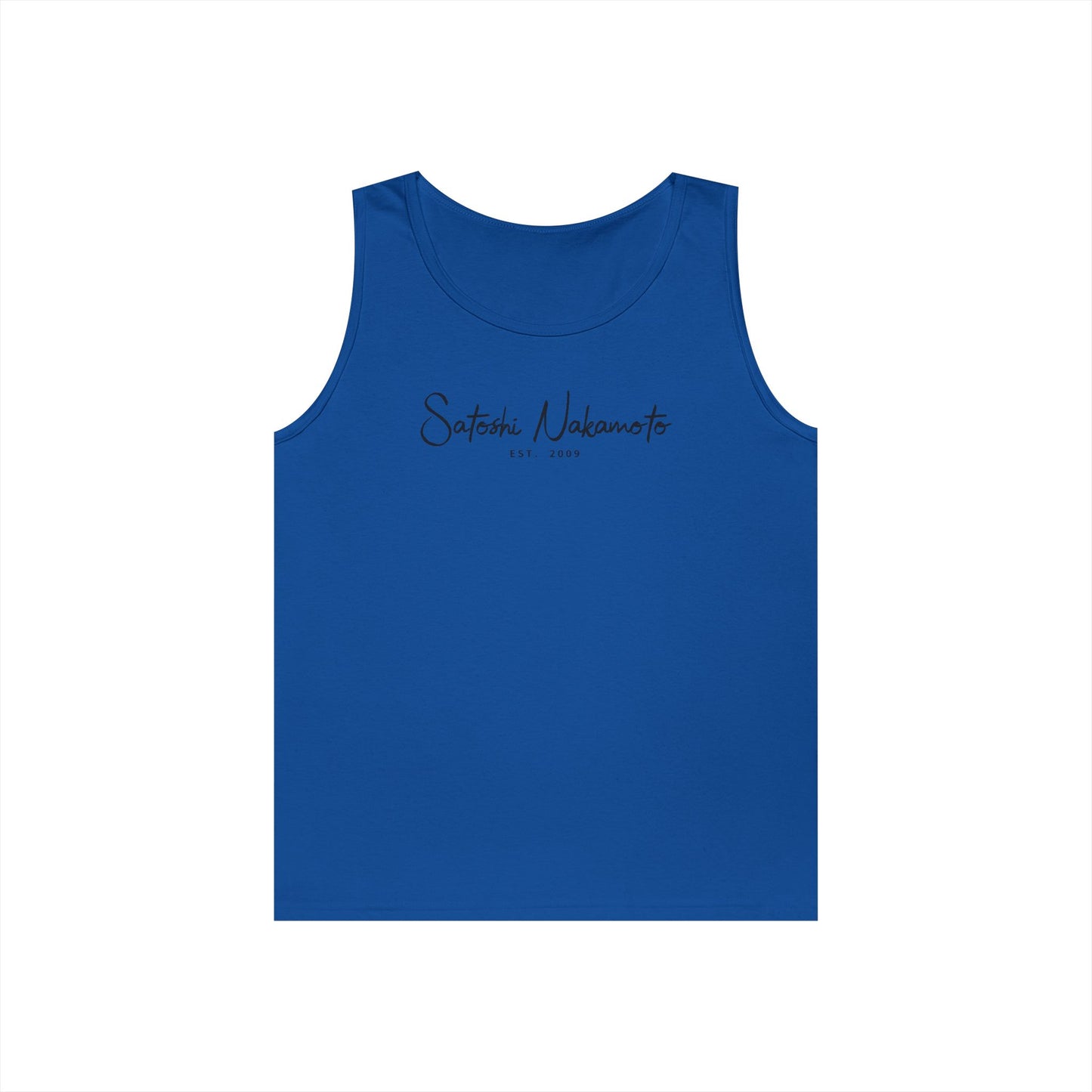 Satoshi Nakamoto Signature Tank Top