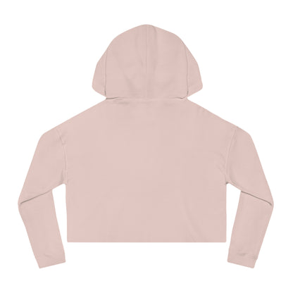 Cropped Hoodie — Red "Bitcoin" Logo Women's Crop Sweatshirt