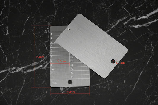 Stainless Steel Crypto Seed Phrase Cold Storage/Wallet