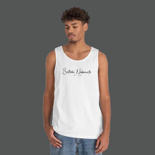 Satoshi Nakamoto Signature Tank Top