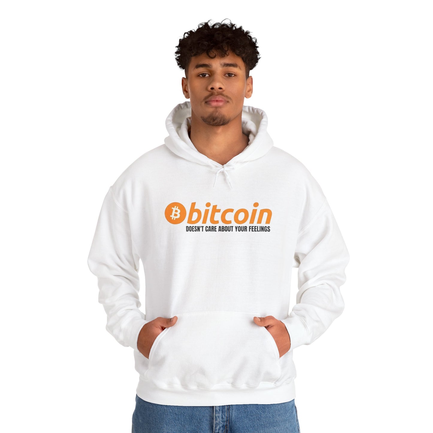Bitcoin Hoodie – "Bitcoin Doesn’t Care About Your Feelings" Hoodie