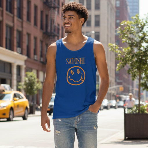Satoshi Bitcoin Smile Tank Top