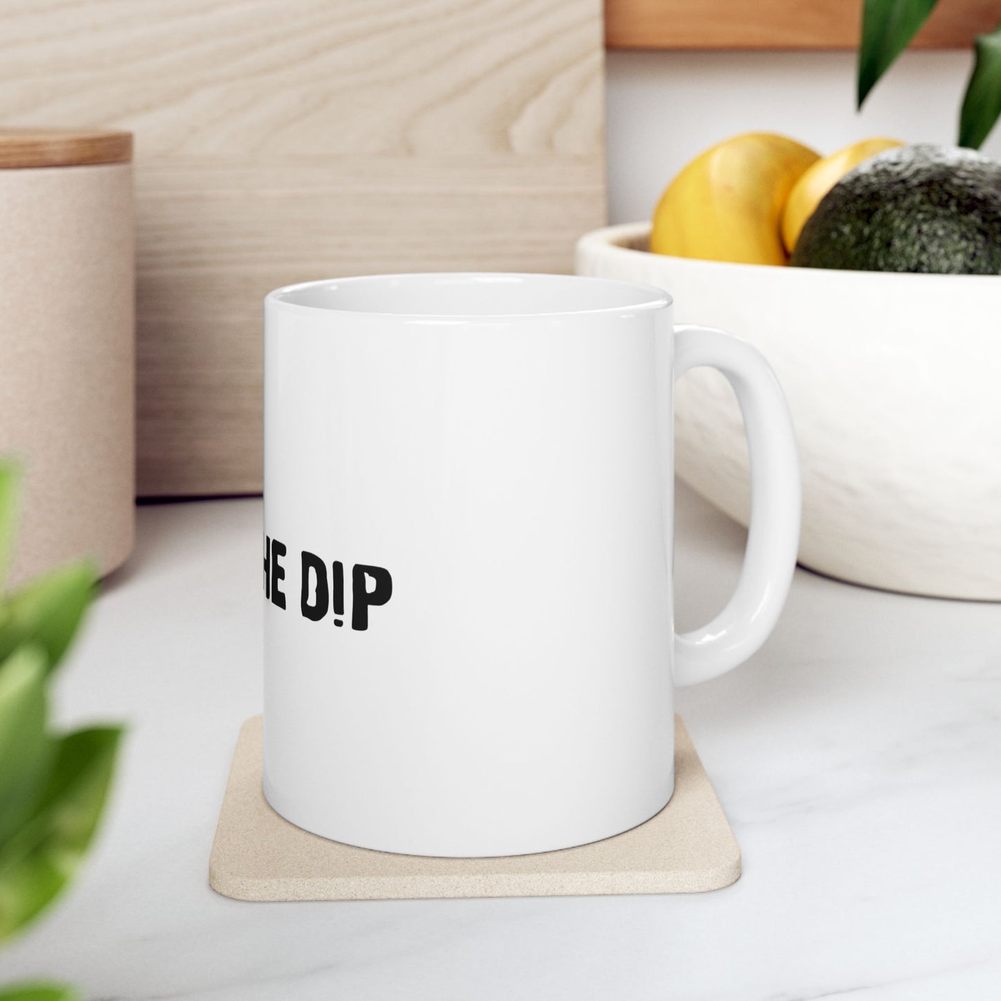"Buy The Dip" Bitcoin Ceramic Mug —Coffee Cup (11oz, 15oz)