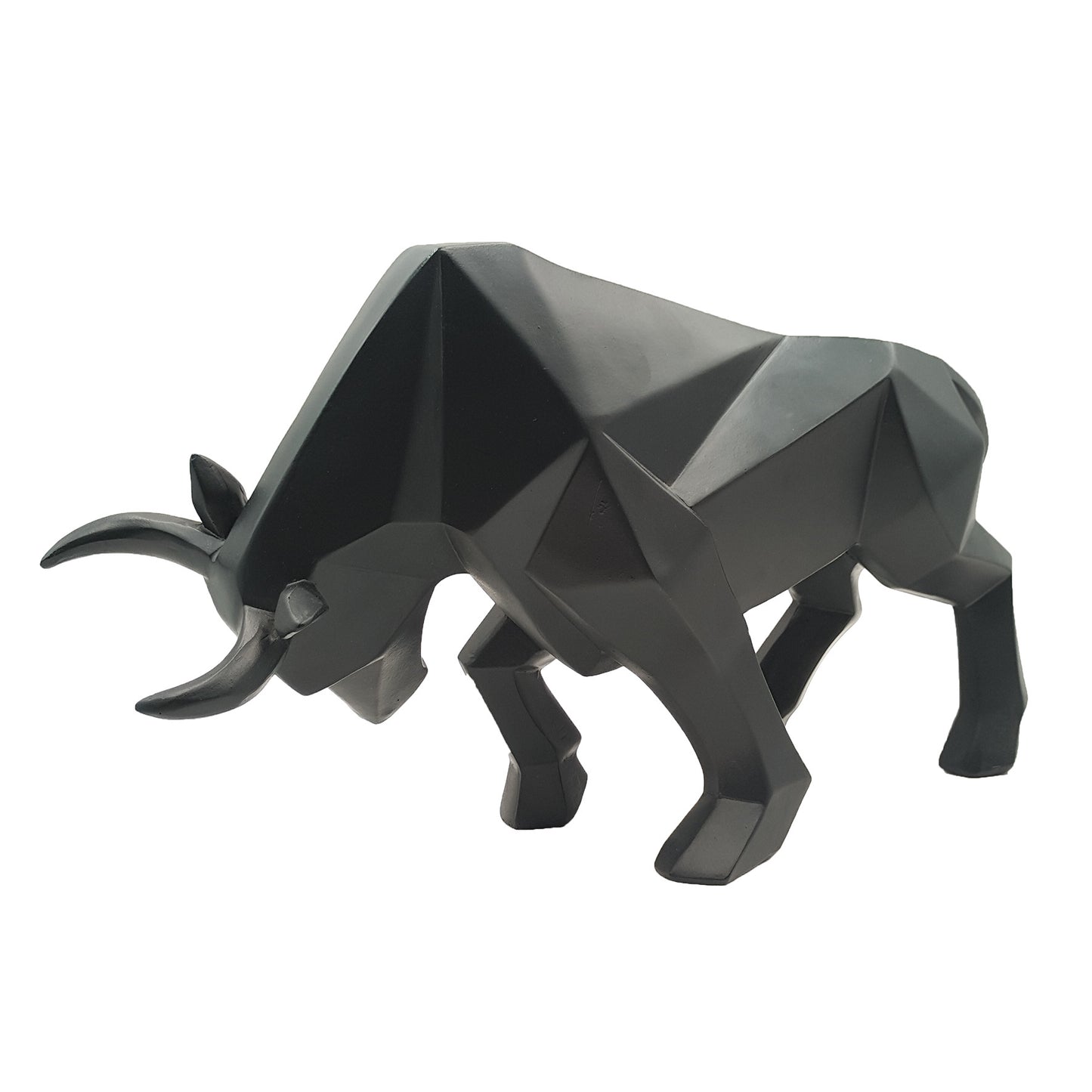 Black Bull Desk Statue