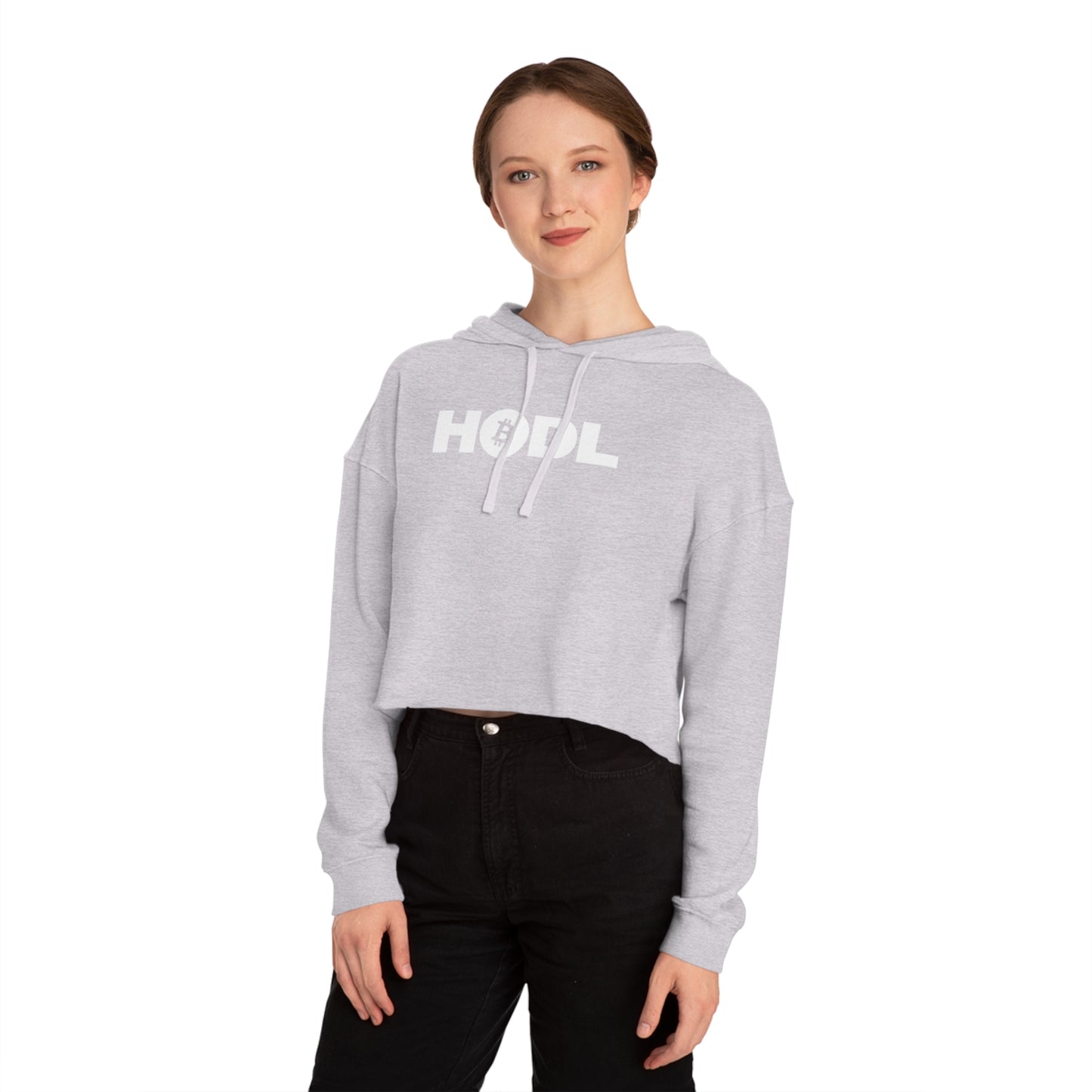 "HODL" Bitcoin Cropped Hoodie