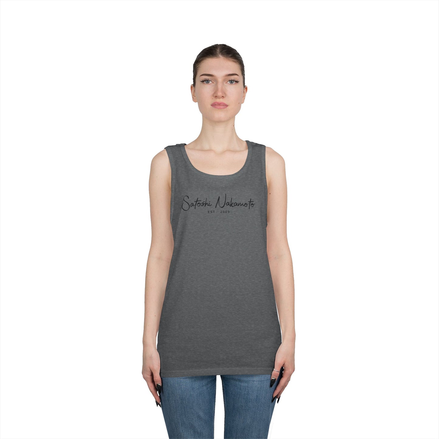 Satoshi Nakamoto Signature Tank Top