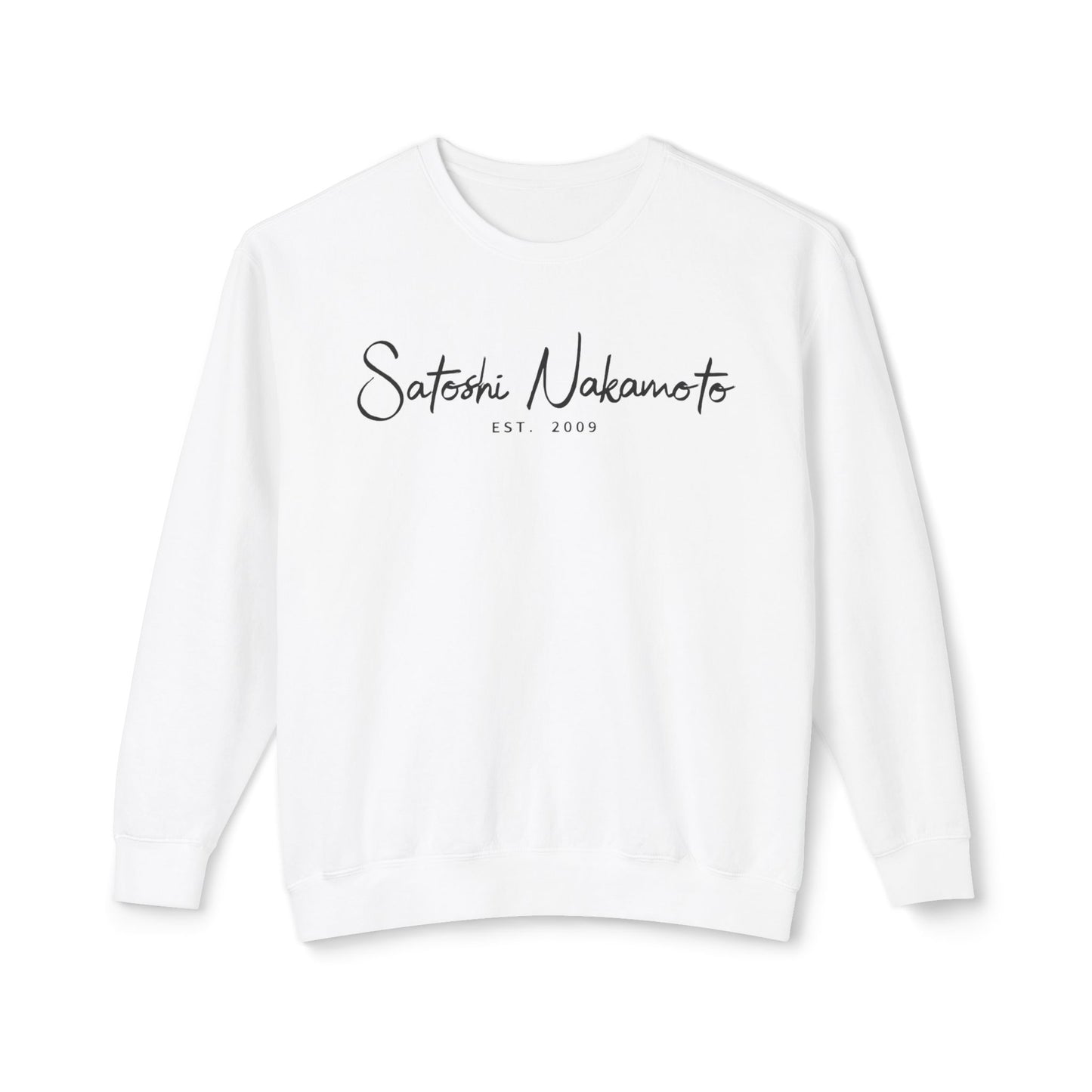 Satoshi Nakamoto Signature Crewneck Sweatshirt