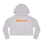 Cropped Hoodie — Bitcoin Logo “Have Fun Staying Poor” Camouflage