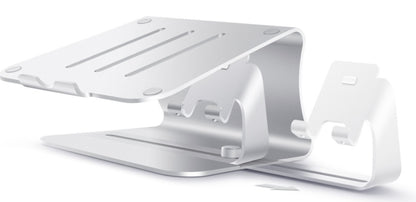 White laptop stand on a white background