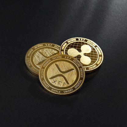 Ripple (XRP) Collectible Novelty Coin (Gold/Silver plated)