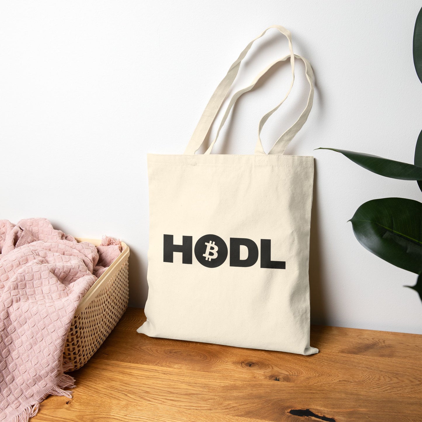 Bitcoin HODL Canvas Tote Bag – Cotton Bag