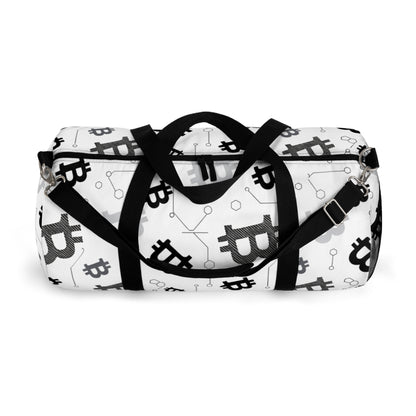 Bitcoin Pattern Duffel Bag – Crypto Travel Gym Bag