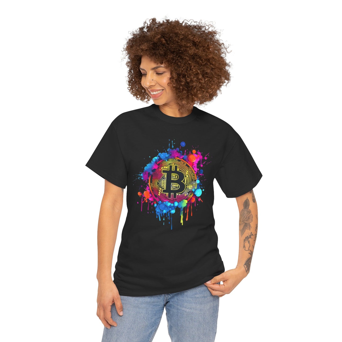 Bitcoin Paint Splash Tee