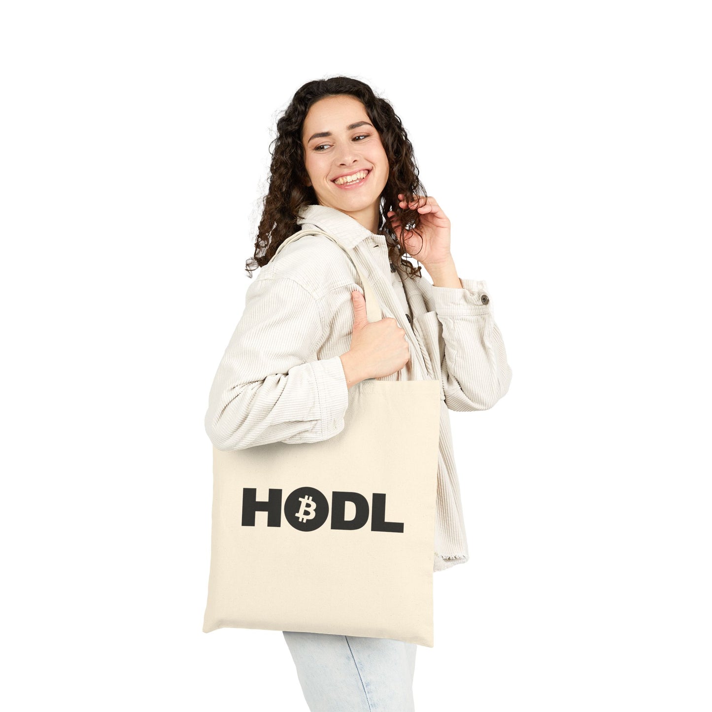 Bitcoin HODL Canvas Tote Bag – Cotton Bag