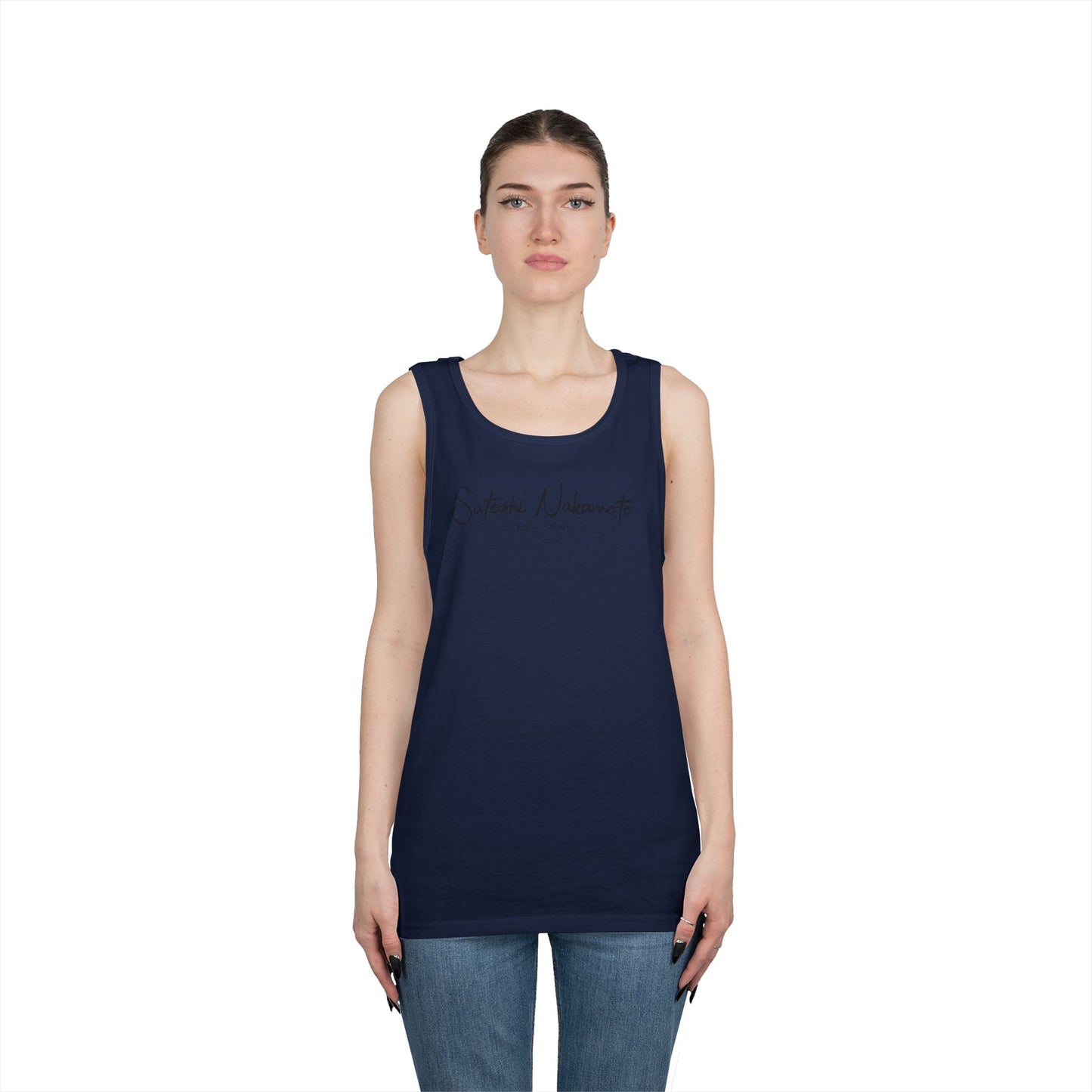 Satoshi Nakamoto Signature Tank Top
