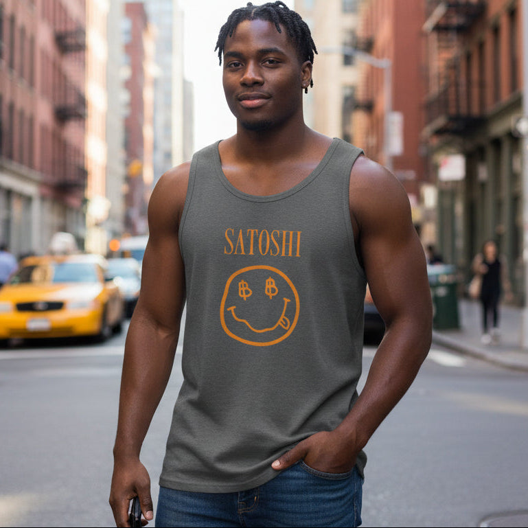 Satoshi Bitcoin Smile Tank Top