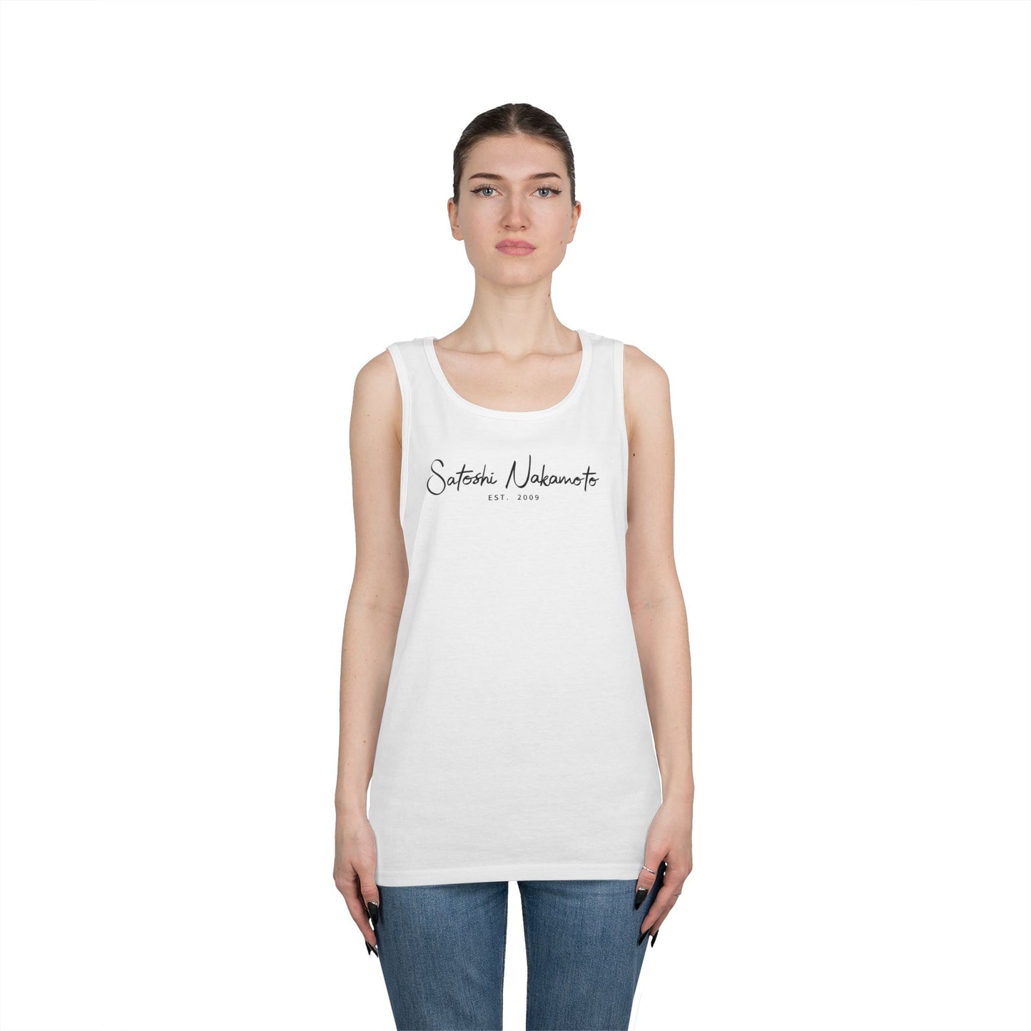 Satoshi Nakamoto Signature Tank Top