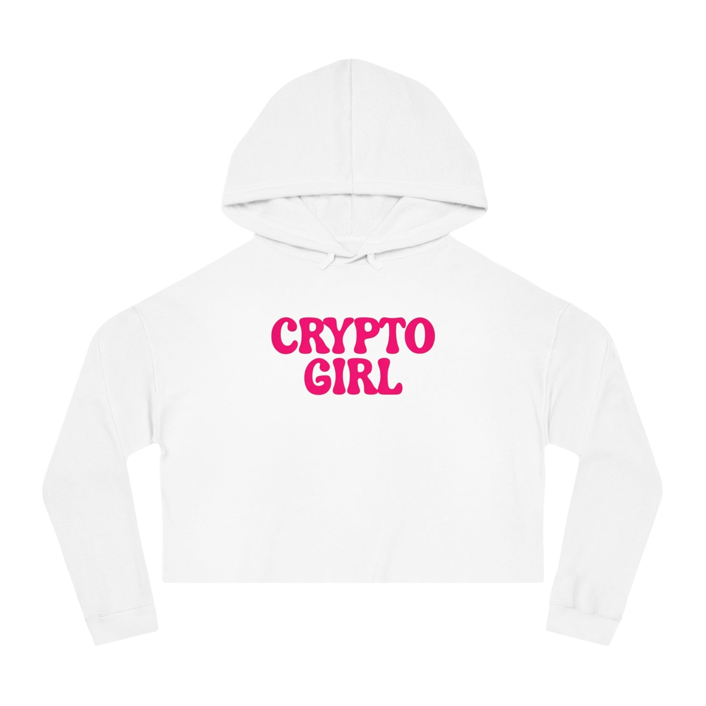 Crypto Girl Cropped Hoodie — Women’s  Sweatshirt